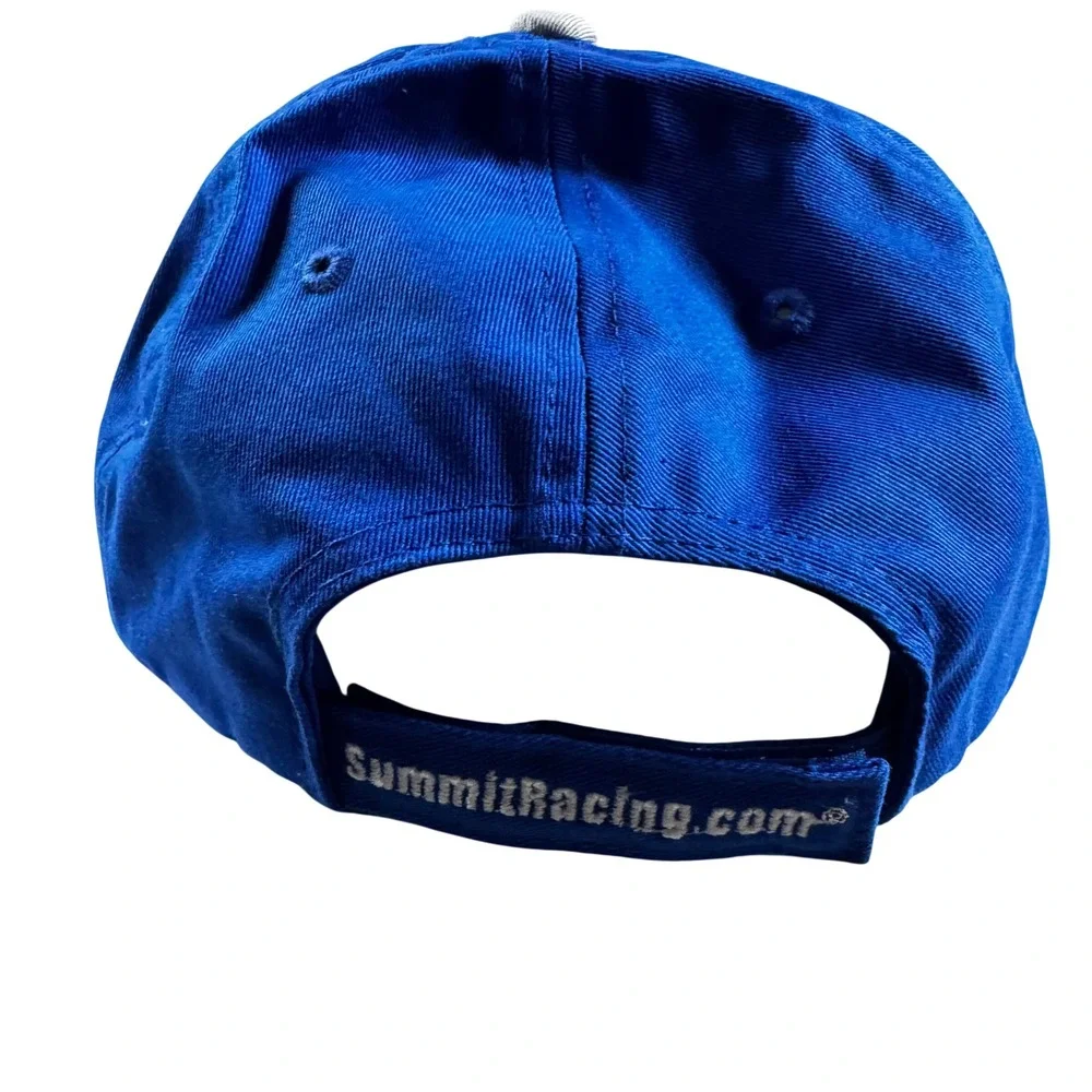 Summit Racing Equipment Baseball Hat Mens OSFM Blue Grey Good Embroidered Cap
